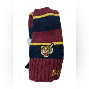 Vintage Mens Polo Ralph Lauren Rugby Stripe Tiger Scarf Knitted